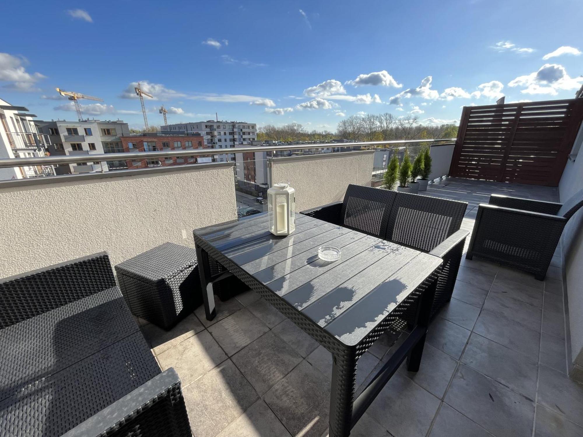 Appartement Apartament Z Tarasem Oraz Podziemnym Parkingiem à Cracovie Extérieur photo
